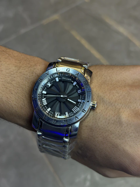 RELOGIO BVLGARI PRATA - REF:117531