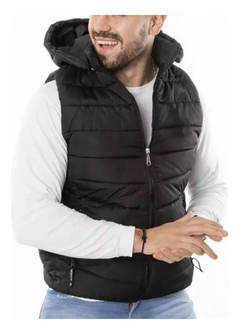 Chaleco Inflable Hombre Con Capucha Desmontable Muy Comodos! en internet