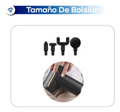 Masajeador Electrico Corporal Pro USB Pistola Masajeadora Massage gun Bateria Recargable Cabezales intercambiables - comprar online
