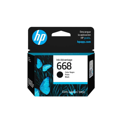 Cartucho HP 668 Preto 2ML 7FP37VL
