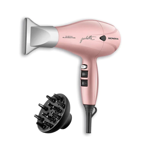 Secador de Cabelo By Juliette Mondial Golden Rose 2000W SCP-JU-01 220v