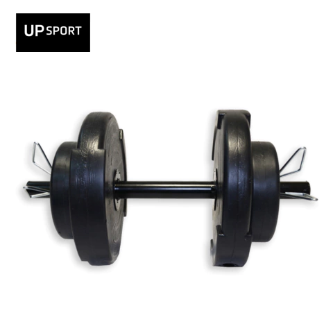 Kit local mini de 7 kgs - mancuerna c/topes, 2 discos de 1kg y 2 de 2½ kg - comprar online