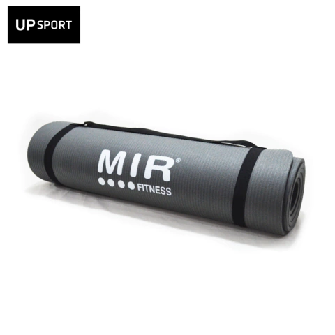 Mat de yoga NBR MIR de 10mm c/bolso porta mat gris - comprar online