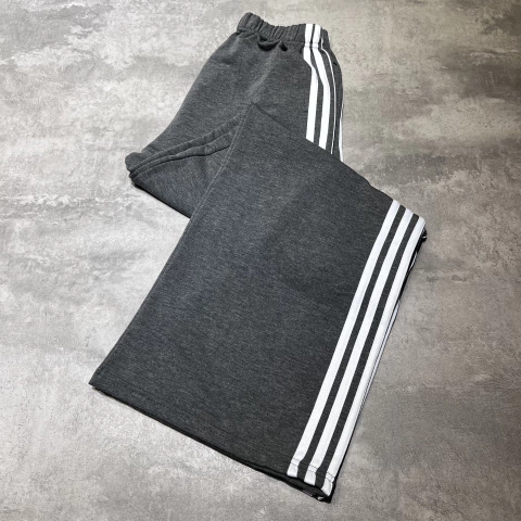 Palazzo 3 tiras de algodón frisado gris topo PPAF002G - comprar online