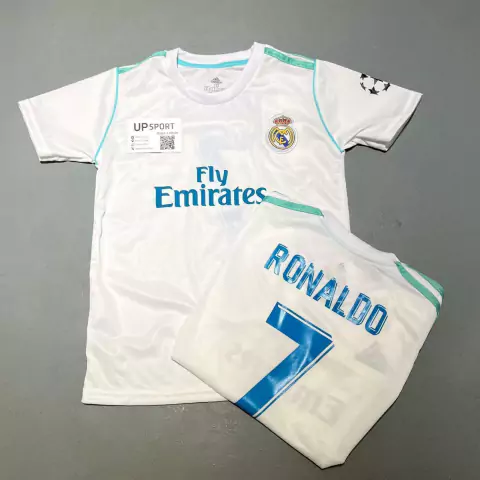 Camiseta Real Madrid Cristiano Ronaldo blanca niño 2018