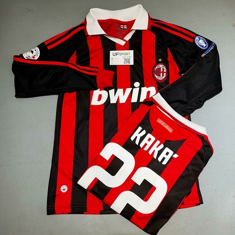 Camiseta MIlan Kaka Bwin manga larga rayada
