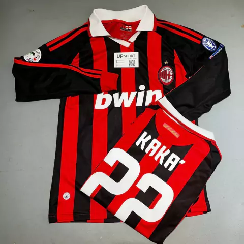Camiseta MIlan Kaka Bwin manga larga rayada