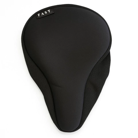 Funda de gel para asiento bicicleta chica fast negra