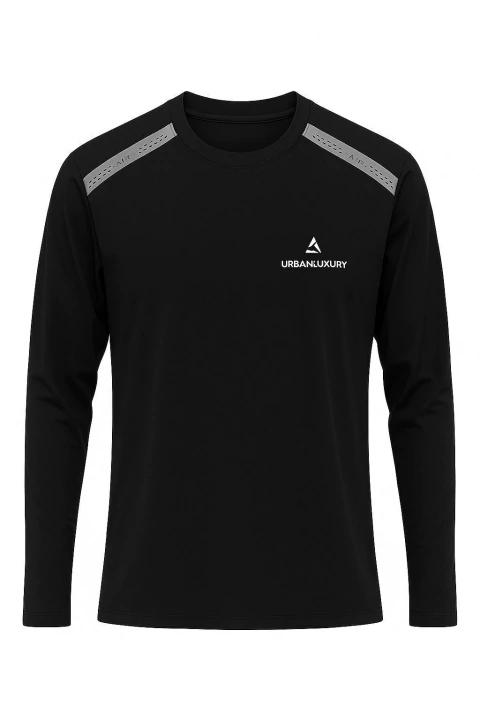 Remera térmica Urban Luxury manga larga negra antibacterial pro - comprar online