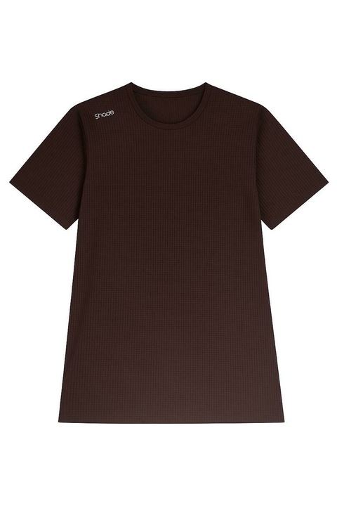 Remera Shade cuadrille negra - comprar online