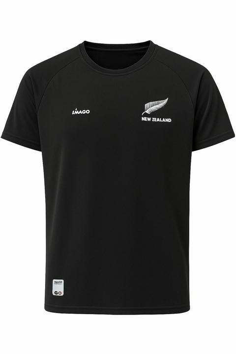 Camiseta Rugby microfibra All blacks negra - comprar online