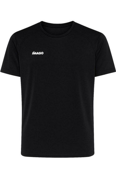 Remera Rugby microfibra imago negra lisa - comprar online
