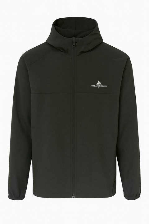 Campera Deportiva Urban Luxury negra Unlimited con cierre negro - comprar online