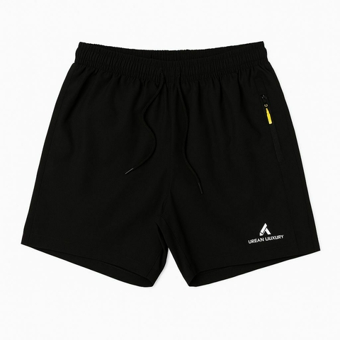 Short Urban Luxury portallaves negro liso sport training - comprar online