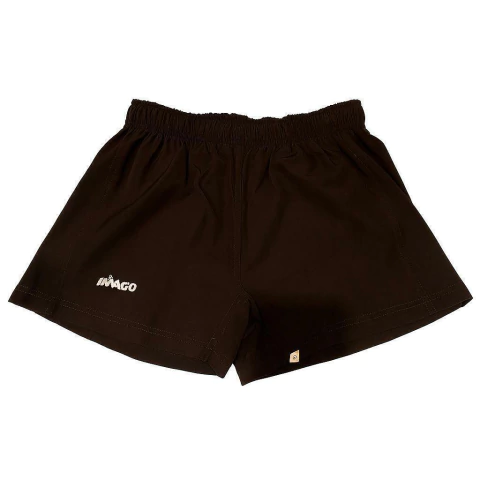 Short imago negro liso rugby niño field pro soft - comprar online