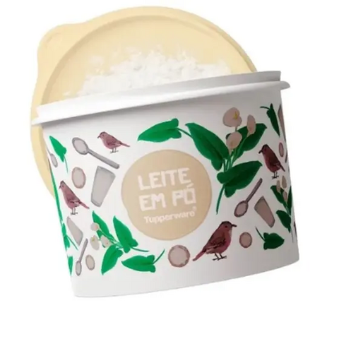 Tupper Caixa Leite em Pó Floral 1,2kg Tupperware - comprar online