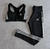 Conjunto Fitness Adidas - Preto (Top + Calça) - comprar online