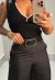 Calça Luxo Com Cinto Preta - DY’S STORE