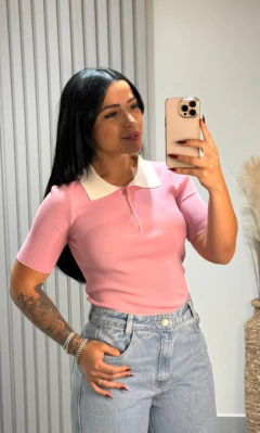 Blusa Polo Rosa Bb - comprar online