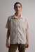 Chela Pocket: Khaki Melange Linen Shirt