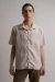 Chela Pocket: Khaki Melange Linen Shirt