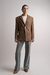 Presumido: Brown Herringbone Wool Jacket