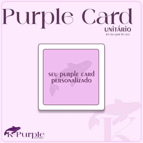 Purple Card Personalizado - comprar online