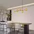 Lustre Pendente Aura Para Sala de Jantar - Dourado na internet