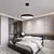 Lustre Pendente Led Helios - Preto com Luz Clara - BBA Comex