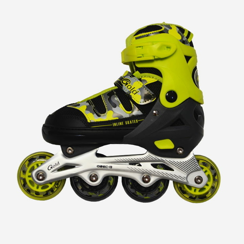 ROLLERS EN LINEA - GOLD VERDE FLUO