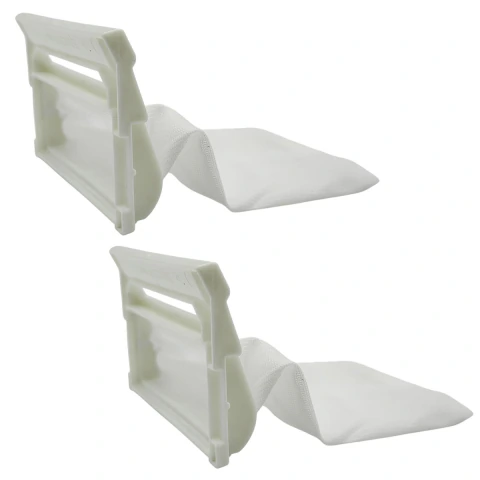 2 FILTROS ATRAPA PELUSA LAVADORA COMPATIBLE LG 10.2X6.3CM
