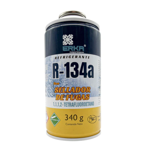 LATA DE 340G DE R134A CON SELLADOR DE FUGAS