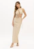 VESTIDO SUPER MIDI OMBRO UNICO COM RECORTE
