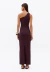 VESTIDO OMBRO UNICO CANELADO SUPER MIDI - Fiore Store KF - Loja de Roupas Multimarcas
