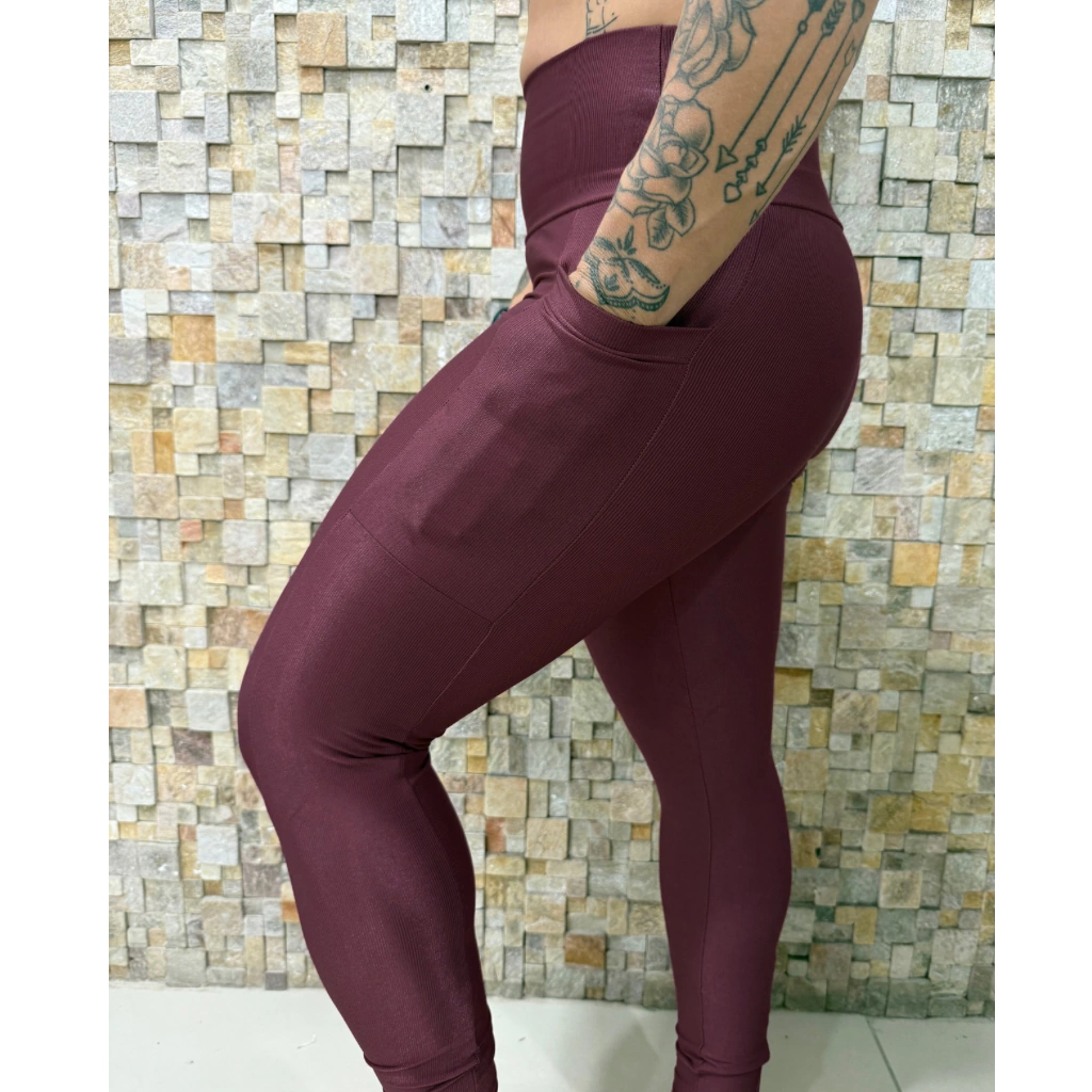 Legging Sabrina vinho escuro
