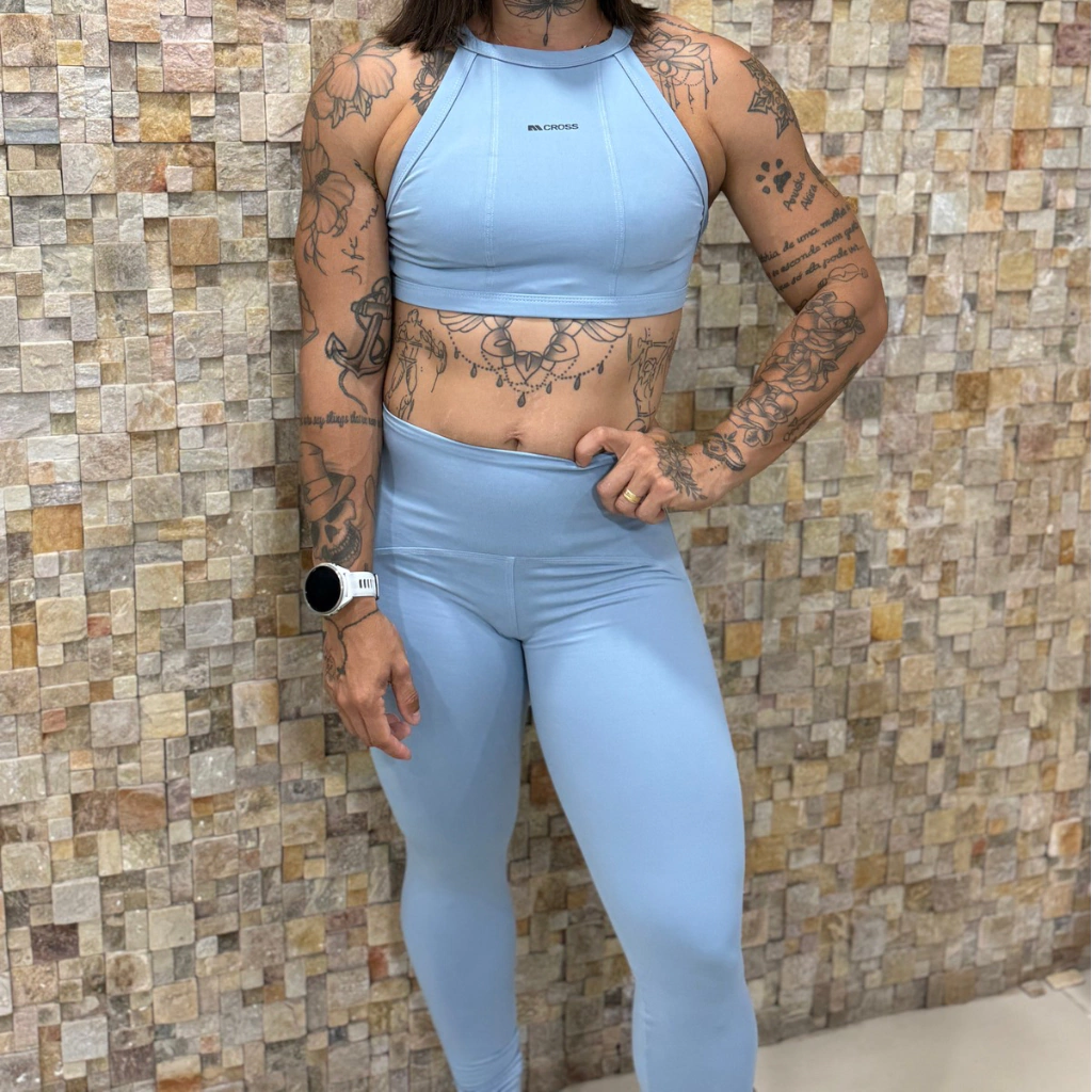 Conjunto Legging Mirela azul