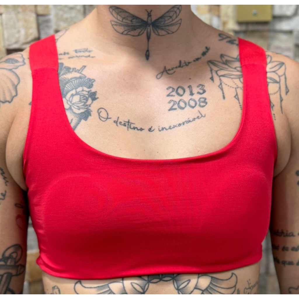 Top Michele vermelho