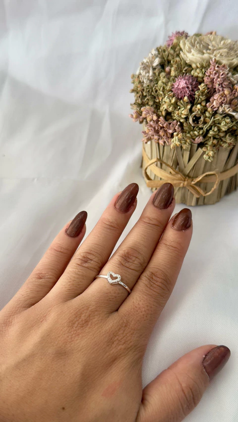 Anel Coração Cravejado Galeria - comprar online