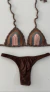 Conjunto Biquini Crochê Degrade Marrom - comprar online