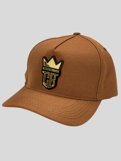 Boné Snapback Premium - marrom claro