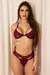 Conjunto em Renda com Strappy Marsala e Preto - comprar online