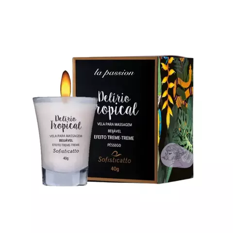 Vela para Massagem Beijável Delírio Tropical 40g
