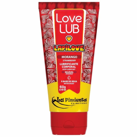 Lubrificante Beijável LapiLove Morango 60g