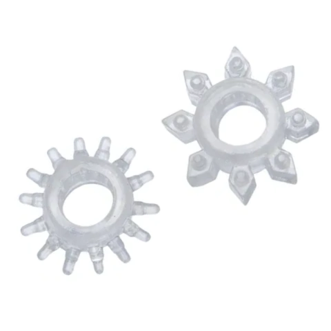 Kit 2 Anel Peniano Estimulador com Saliências