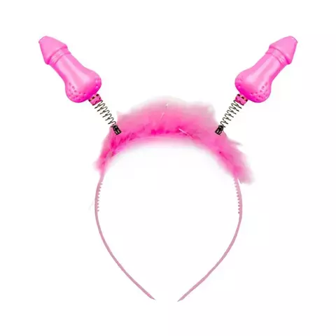 Tiara Com Mini Pênis - Rosa