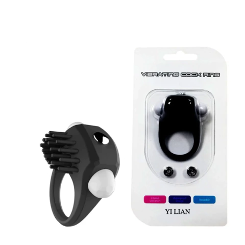 Anel Peniano Vibratório com Cerdas Para estimulo clitoriano