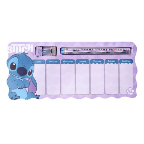 PLANER SEMANAL STITCH + ACCESORIOS - comprar online