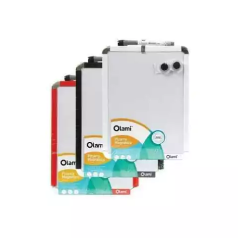 PIZARRA MAGNÉTICA + MARCADOR + IMANES OLAMI