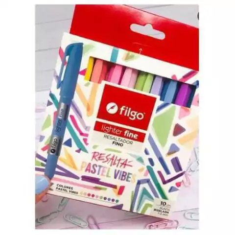 RESALTADORES FILGO PASTEL X 10 - comprar online