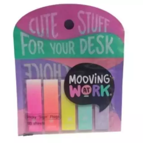 BANDERITAS ADHESIVAS TORNASOLADAS MOOVING 125 HOJAS